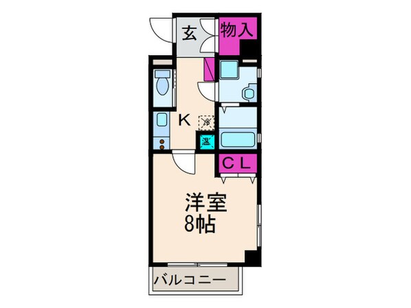 コクリコ富田の物件間取画像